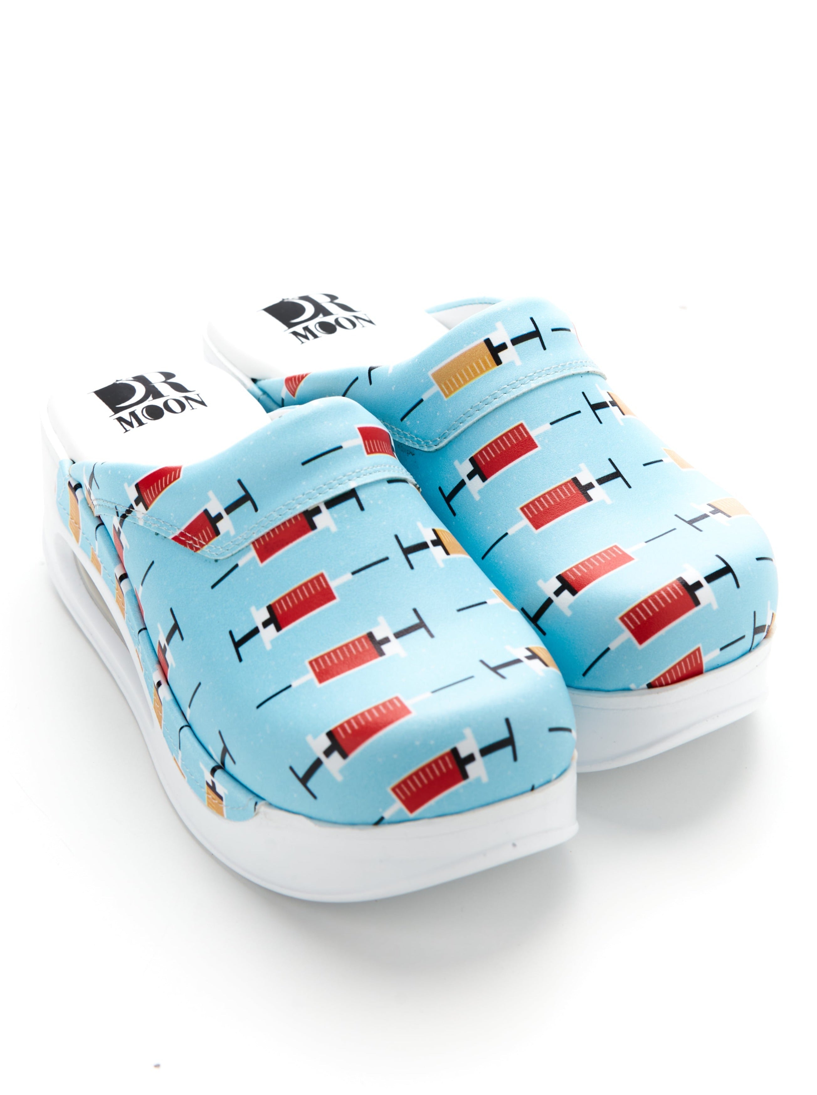 Saboti Medicali Ortopedici, Turquoise cu Imprimeu, Femei - Model Airmax Seringa Imagine secundară a produsului