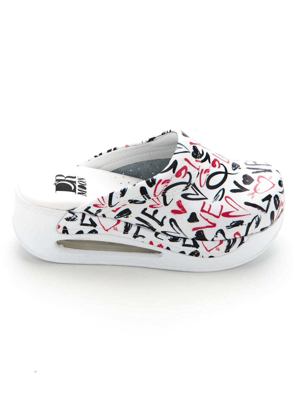 Saboti Medicali Ortopedici, Albi cu Imprimeu, Femei - Model Airmax Love