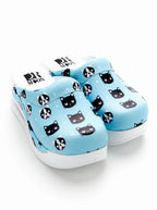 Saboti Medicali Ortopedici, Albastru cu Imprimeu, Femei - Model Airmax Pisica Mari (Big Kitties)