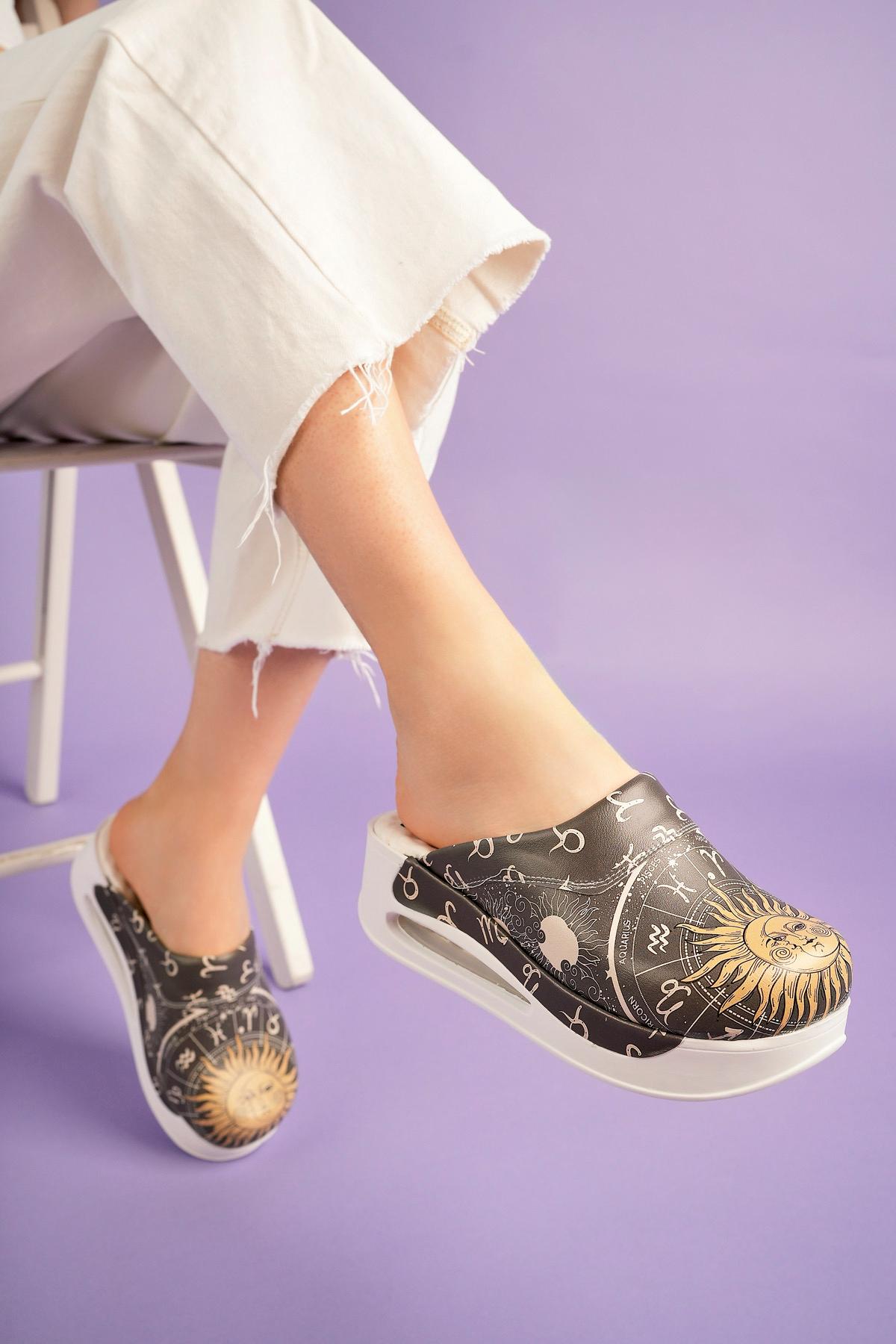 Saboti Medicali Ortopedici, Negri cu Imprimeu, Femei - Model Airmax Astrology Imagine principală a produsului
