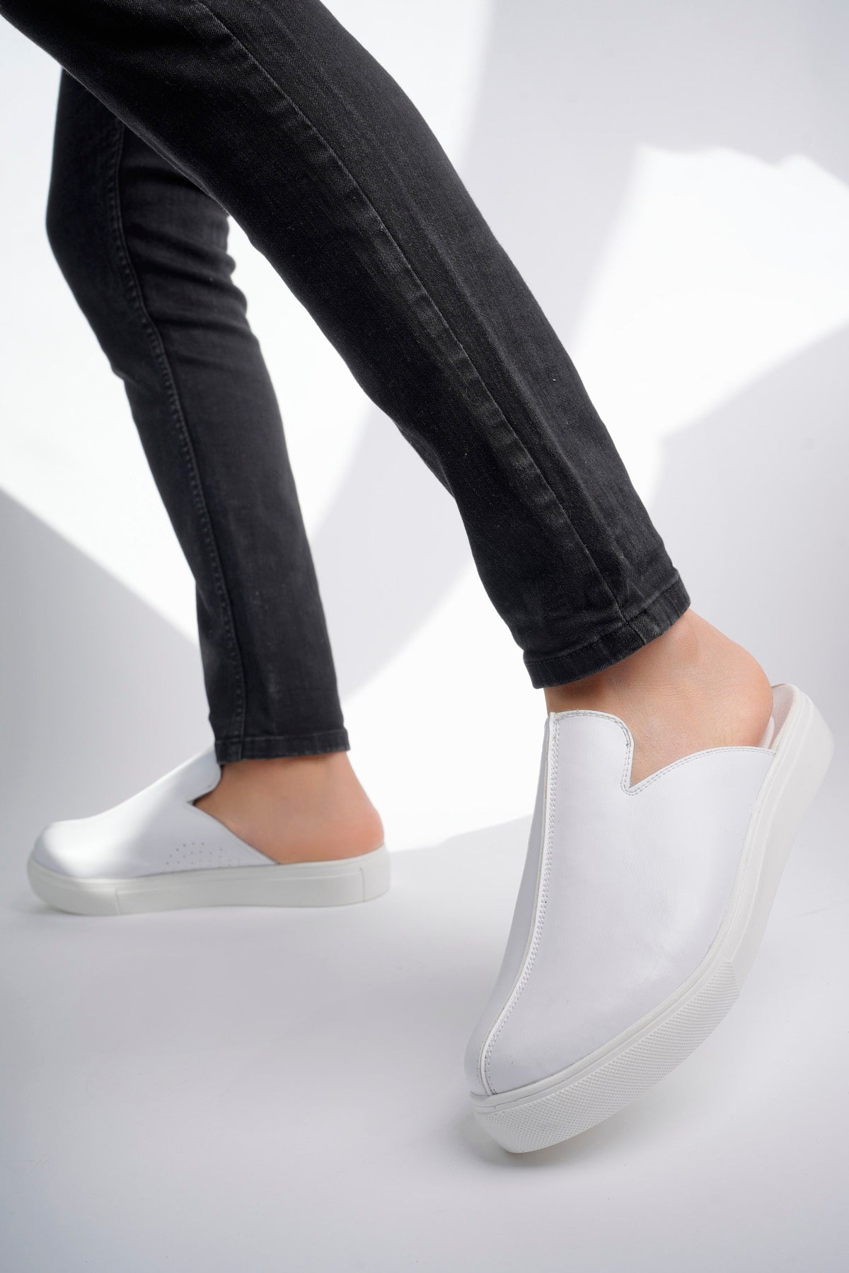 Saboti Ortopedici, Alb, Barbati - Model Comfort Flexi