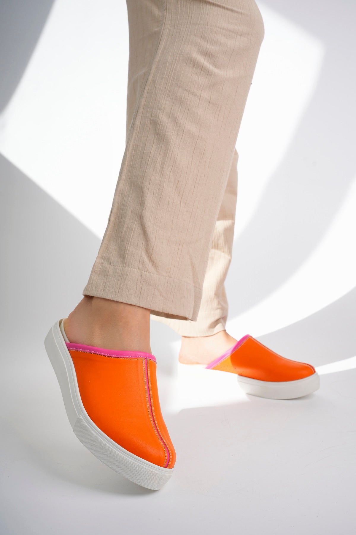 Saboți medicali ortopedici pentru femei - Comfort Flexi, Orange