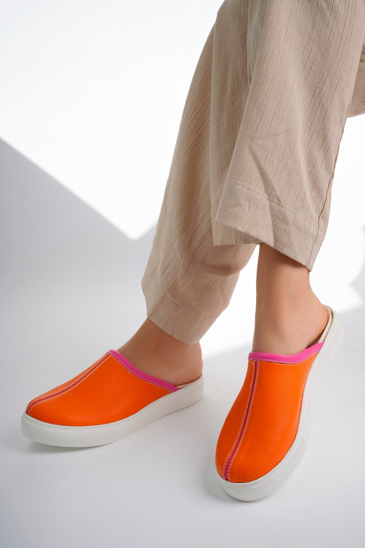 Saboți medicali ortopedici pentru femei - Comfort Flexi, Orange