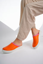 Saboți medicali ortopedici pentru femei - Comfort Flexi, Orange