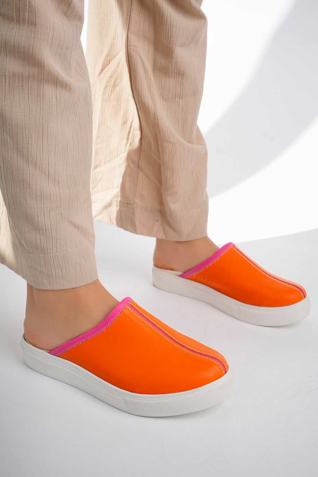 Saboți medicali ortopedici pentru femei - Comfort Flexi, Orange